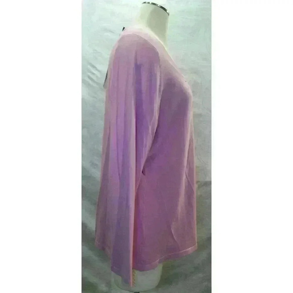 Terry Lewis LAVANDER KNIT TOP SWEATER LONG SLEEVE NEW SIZE 1X (111) - Picture 3 of 10